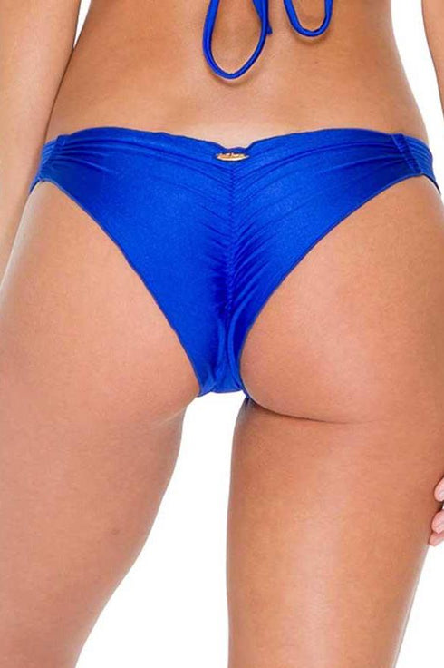 Luli Fama Cosita Buena STRAPPY BRAZILIAN RUCHED BACK BOTTOM